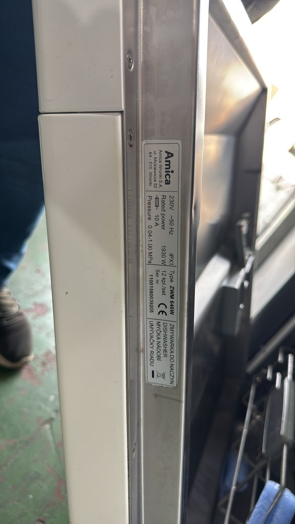 ZWM646W LAVAVAJILLAS 60 CM AMICA BLANCO