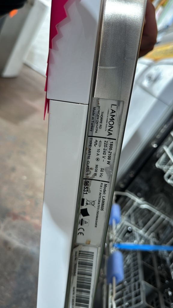 LAM8605 LAVAVAJILLAS PANELABLE 60 CM LAMONA BLANCO