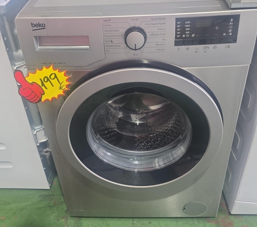 LAVADORA 8 KG BEKO ACERO INOX MODELO WTV8632XCX